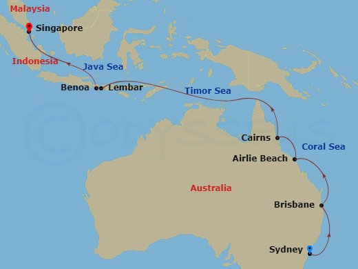 Sydney to Singapore